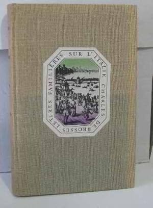 Lettres familières sur l'Italie