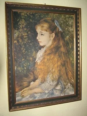 Original-Leinendruck nach dem Original-Ölgemälde von Pierre-Auguste Renoir: "Die kleine Irene" (1...