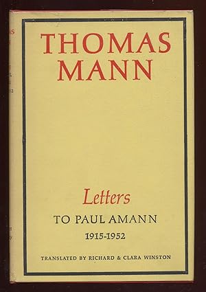 Bild des Verkufers fr Letters To Paul Amann 1915-1952 zum Verkauf von Between the Covers-Rare Books, Inc. ABAA