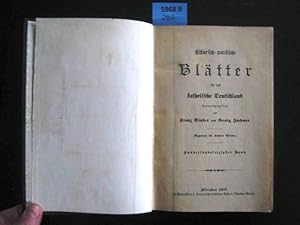 Immagine del venditore per Historisch-politische Bltter fr das katholische Deutschland. Des Jahrgangs 1907 zweiter Band. venduto da Augusta-Antiquariat GbR