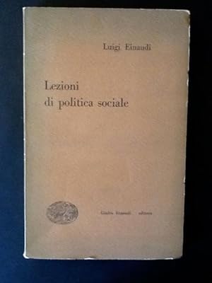 Image du vendeur pour LEZIONI DI POLITICA SOCIALE mis en vente par Il Mondo Nuovo
