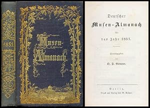 Bild des Verkufers fr Deutscher Musen-Almanach fr das Jahr 1851. zum Verkauf von Antiquariat Lenzen