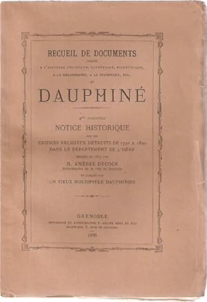 Recueil de Documents relatifs à l'histoire politique littéraire scientifique à la bibliographie à...