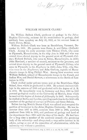 Seller image for WILLIAM BULLOCK CLARK. for sale by Legacy Books