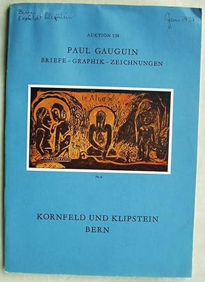 Paul Gauguin Briefe Graphik Zeichnungen