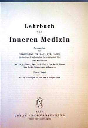 Lehrbuch der Inneren Medizin - Erster Band