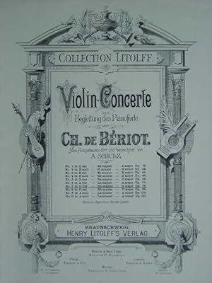 Bild des Verkufers fr Violin-Concerte mit Begleitung des Pinaoforte: Violin-Concert No. 7. Op. 76/G dur. Neu-Ausgabe, revidirt und bezeichnet von A. Schulz. In 2 Stimmheften (= komplett). zum Verkauf von Antiquariat Tarter, Einzelunternehmen,