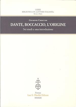 Immagine del venditore per Dante, Boccaccio, l'origine. Sei studi e una introduzione venduto da Libro Co. Italia Srl