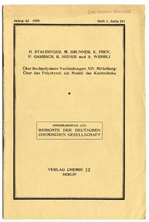 Über hochpolymere Verbindungen, XIV. Mitteilung: Über das Polystyrol, ein Modell des Kautschuks.