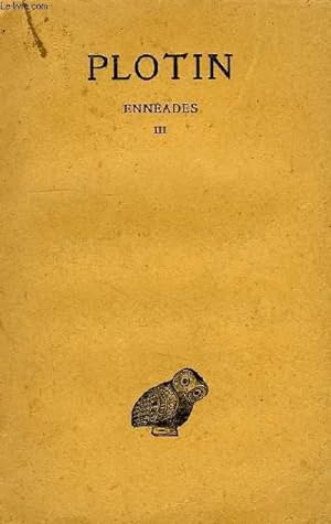 Seller image for ENNEADES, TOME III for sale by Le-Livre