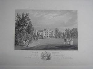 An Original Antique Engraving Illustrating Cote House, Gloucesrshire. Published in 1825
