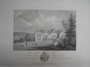 An Original Antique Engraving Illustrating Prinknash Park in Gloucestershire. Published in 1825