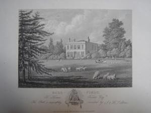 An Original Antique Engraving Illustrating Hill Field The Seat of Thomas Turner, Esq in Glouceste...