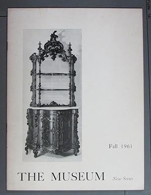 Bild des Verkufers fr The Museum New Series Fall 1961 Volume 13 Number 4 19th Century American Furniture zum Verkauf von Brigantine Books