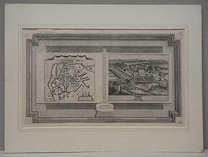 Image du vendeur pour Leicestria Leicester Map Plan & View of Staunton Harold mis en vente par Maynard & Bradley