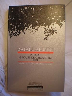 Imagen del vendedor de Rafael Alberti. Premio Miguel de Cervantes 1983 a la venta por Librera Antonio Azorn