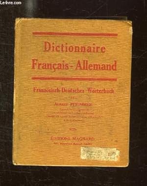 Seller image for DICTIONNAIRE FRANCAIS ALLEMAND. for sale by Le-Livre