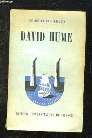 Imagen del vendedor de DAVID HUME. a la venta por Le-Livre