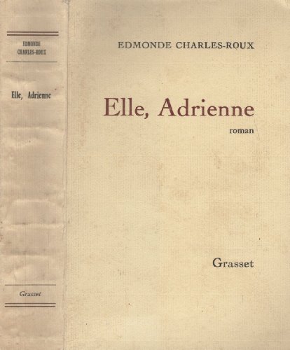 Beispielbild fr Elle, Adrienne zum Verkauf von Librairie Th  la page