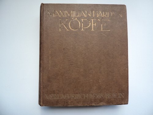 Imagen de archivo de Koepfe.Erster Band a la venta por Versandantiquariat Felix Mcke