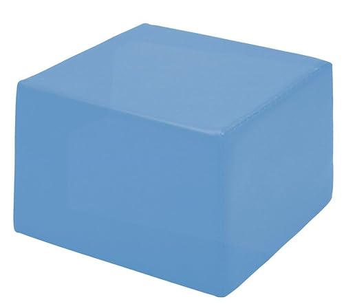 3133093728647: Pouf carr bleu