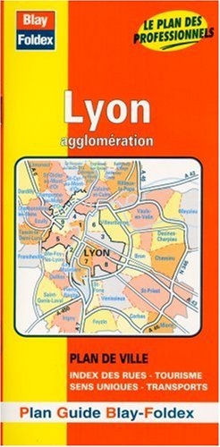 Imagen de archivo de Plan de ville : Lyon et agglomration (avec un index) a la venta por Ammareal