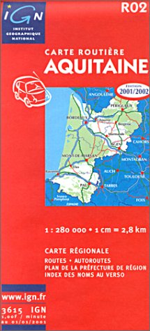 3282110040214: Aquitaine 1:280 000 (English and French Edition)