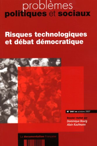 Beispielbild fr Risques technologiques et dbat dmocratique (n.941 octobre 2007) zum Verkauf von medimops