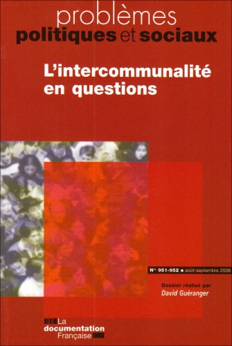 Imagen de archivo de L'intercommunalit en questions GUERANGER DAVID a la venta por LIVREAUTRESORSAS