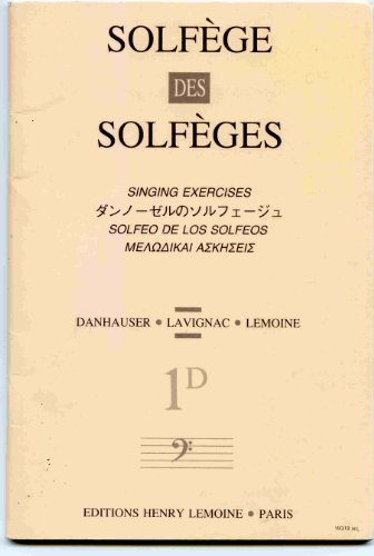 Stock image for Solfege des solfeges 1D cle de fa sans accompagnement for sale by medimops