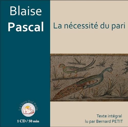 3354621001548: Pensees la necessite du pari 1 CD: La ncessit du pari