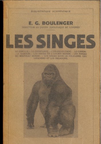 Stock image for Les singes. for sale by LIVREAUTRESORSAS