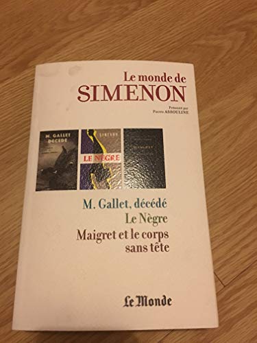 Beispielbild fr Le Monde de Simenon T 23 - Migret et le tueur - Maigret Hesite - La Patience de Maigret zum Verkauf von Ammareal
