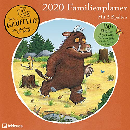 Beispielbild fr Grffelo 2020 Familienplaner - Familienkalender - Wandkalender - Kinderkalender - Terminkalender - Broschrenkalender mit Tasche - 30x30cm zum Verkauf von medimops
