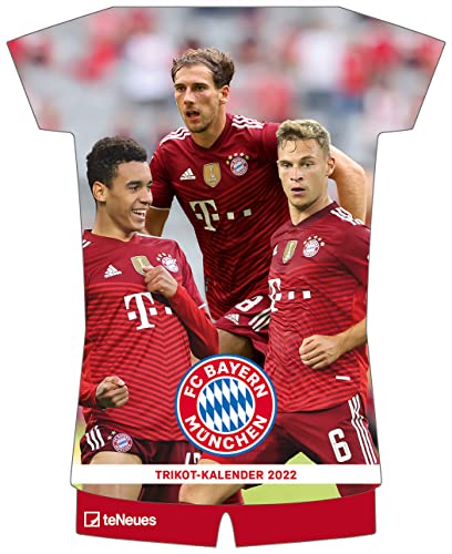 Beispielbild fr FC Bayern Mnchen 2022 - Trikotkalender - Wand-Kalender - Fan-Kalender - Fuball-Kalender - 34,1x42 - Sport zum Verkauf von medimops