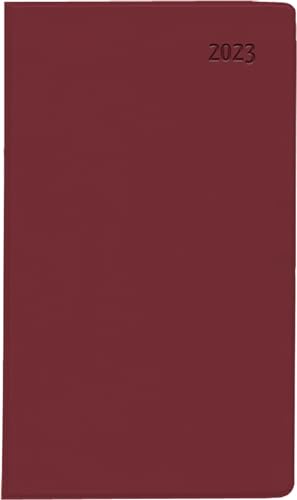 Beispielbild fr Taschenplaner Leporello PVC bordeaux 2023 - Brokalender 9,5x16 cm - 1 Monat auf 2 Seiten - separates Adressheft - faltbar - Notizheft - 510-1011 zum Verkauf von medimops