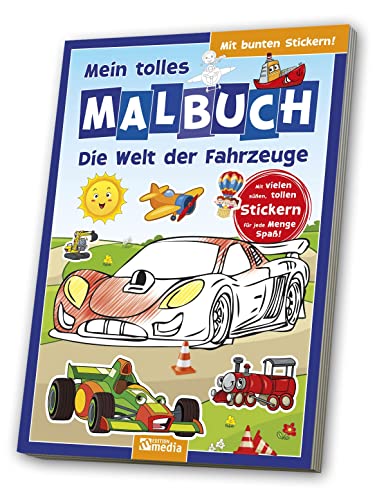 Beispielbild fr Malbuch mit Stickern: Fahrzeuge zum Verkauf von medimops