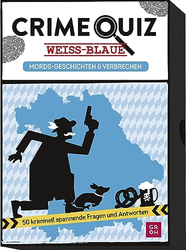 Beispielbild fr Crime Quiz - Wei-blaue Mords-Geschichten und Verbrechen: 50 kriminell spannende Fragen und Antworten | Ratespiel mit 50 Quiz-Karten in stabiler Box (Regionale Geschenke aus und fr Bayern) zum Verkauf von medimops