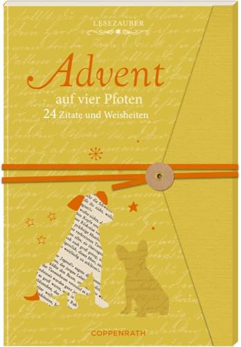 Beispielbild fr Briefbuch: Advent auf vier Pfoten - 24 Zitate und Weisheiten (Literarische Adventskalender) zum Verkauf von medimops