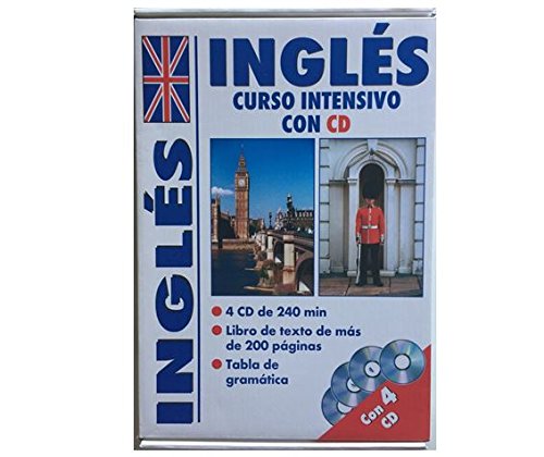 Beispielbild fr Curso Intensivo de Ingls con 4 Cds 240min - Libro 200 Pg - Tabla Gramtica con Traduccin en Espaol zum Verkauf von Hamelyn