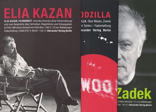 Beispielbild fr Das Alexander-Verlag Theater-Film-Buchpaket. 3 Bnde: Elia Kazan: Filmarbeit (Amerika Amerika) - David Mamet: Bambi vs Godzilla - Peter Zadek: Nahaufnahme - Gesprche mit Klaus Dermutz zum Verkauf von Versandantiquariat Jena