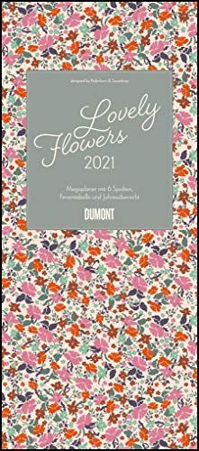 Beispielbild fr Megaplaner 2021 Lovely Flowers ? Designed by Haferkorn & Sauerbrey ? DUMONT XXL-Planer mit 6 Spalten ? Hochformat 30,0 x 68,5 cm zum Verkauf von medimops