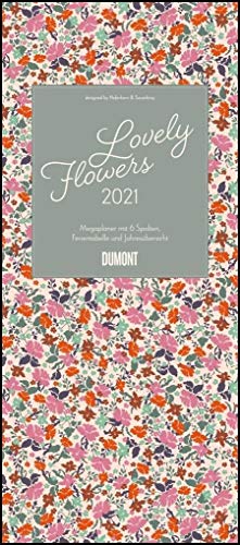 Imagen de archivo de Megaplaner 2021 Lovely Flowers ? Designed by Haferkorn & Sauerbrey ? DUMONT XXL-Planer mit 6 Spalten ? Hochformat 30,0 x 68,5 cm a la venta por medimops