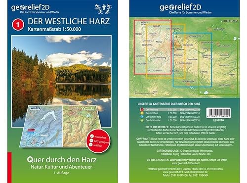 Stock image for Wanderkarte Der Westliche Harz 1:50.000 for sale by Blackwell's