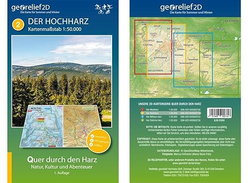 Stock image for Wanderkarte Der Hochharz 1:50.000 for sale by Blackwell's