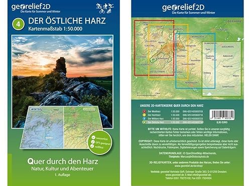 Stock image for Wanderkarte Der stliche Harz 1:50.000 for sale by Blackwell's