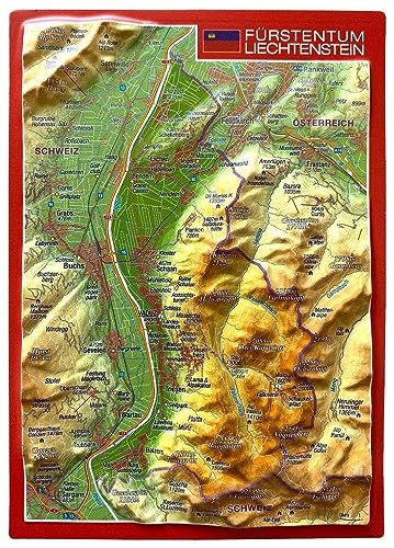 4251405901133: Reliefpostkarte Frstentum Liechtenstein