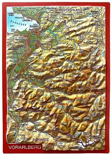 4251405901140: Reliefpostkarte Vorarlberg