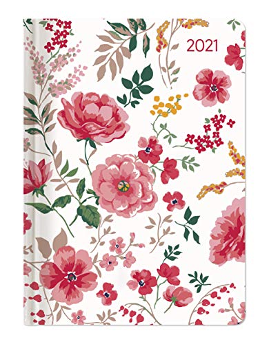 Imagen de archivo de Ladytimer Midi Flowers 2021 - Taschen-Kalender 12x17 cm - Blumen - mit Mattfolie - Notiz-Buch - Weekly - 192 Seiten - Alpha Edition a la venta por medimops