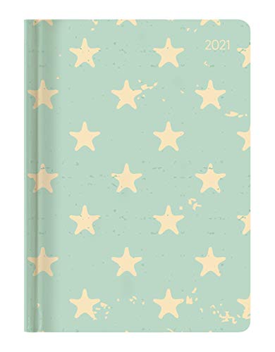 Imagen de archivo de Ladytimer Grande Stars 2021 - Taschen-Kalender A5 (15x21 cm) - Sterne - Notiz-Buch - Weekly - 128 Seiten - Alpha Edition a la venta por medimops